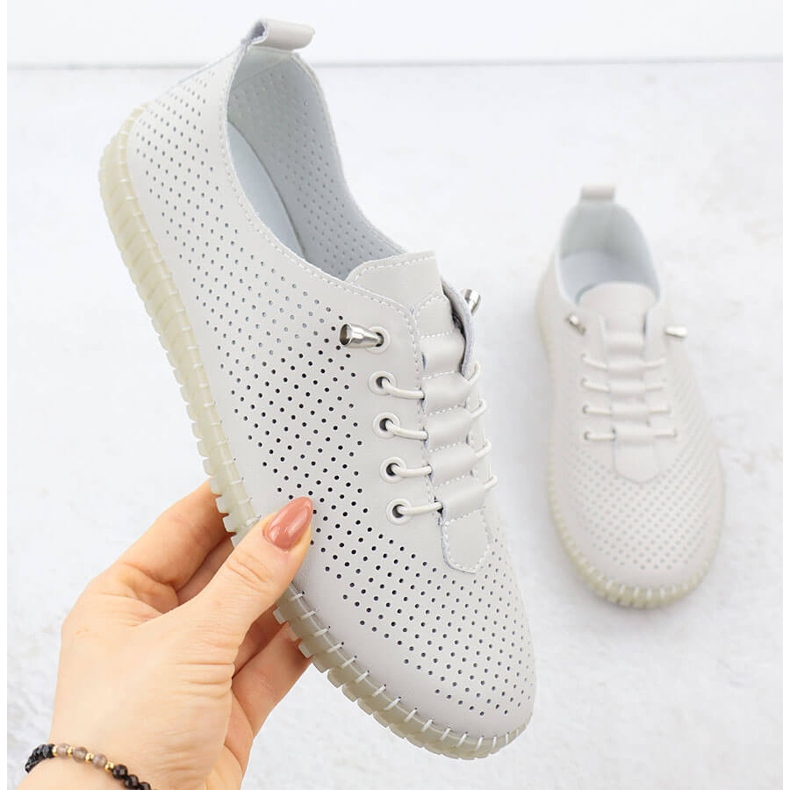 Ženske otvorene cipele kliznule su bež filippo dp6140