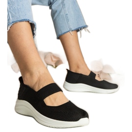 Crne ženske tenisice na prešanom potplatu crna