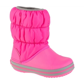 Djevojke snježne čizme Crocs Winter Puff Boot 14613-6TRT ružičasta