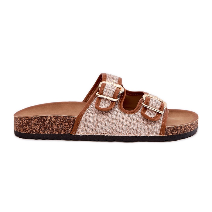 Ženski materijal lepršaju na plutama s kamilicama smeđa