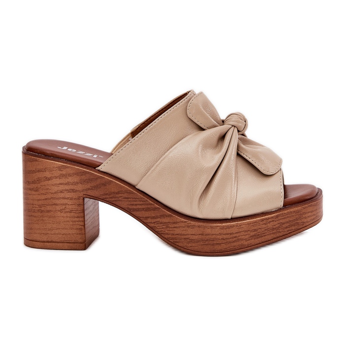 Ženski klip na ekološkom posta bež