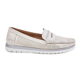 Ženske mokasine od eko kože zlatne boje zlatni