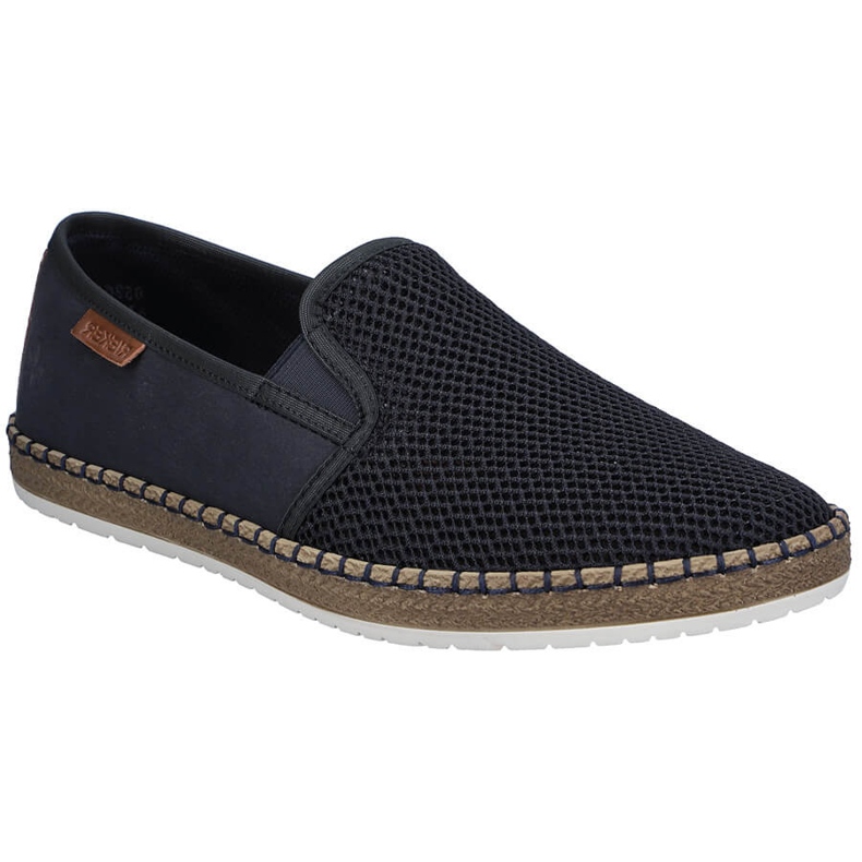 Muške cipele umetnute Espadrilles mornarsko plavi Rieker B5265-14 plava