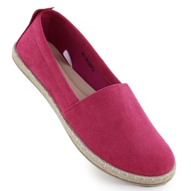 Espadrilles Ženski klizanje -u antilop Fuchsia Potocki PY16332 ružičasta