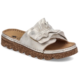 Ženski flip na platformi s Golden Rieker V8763-60 zlatni