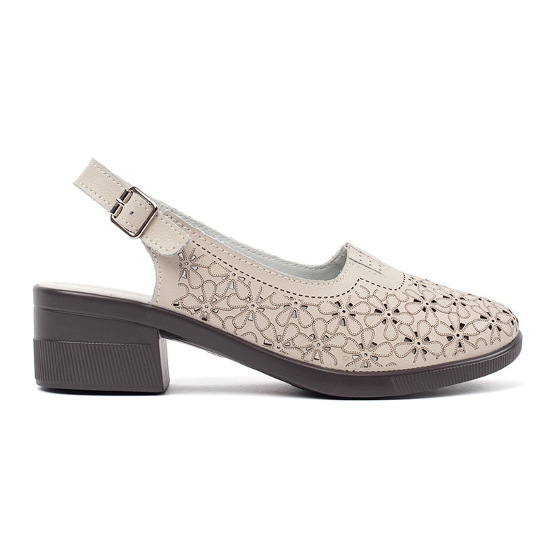 Goodin Bež boje sandale s niskim sjedom