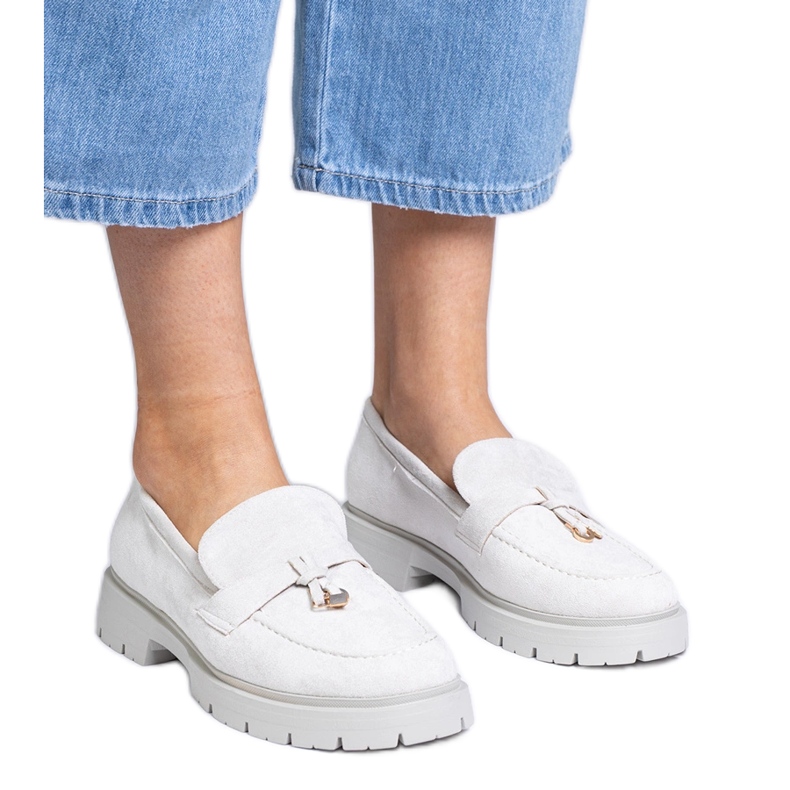 Sive elegantne natikače iz Ecozamza s ukrasom siva