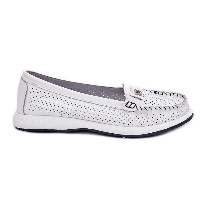 S.Barski Ženske kožne looferi S. Barski LR51-673 White bijela