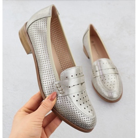 Ženske cipele Lords Openwork Metallic Golden Potocki 12581 zlatni