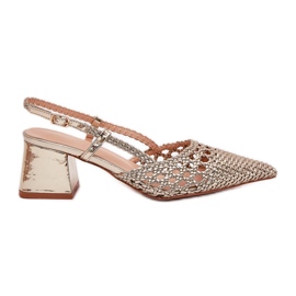 Balerine s ravnim pletenicama zlatni