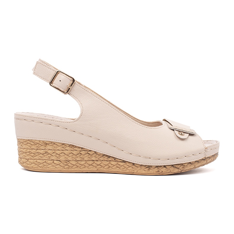 Goodin Svjetlo - -bež sandale na niskom klinu