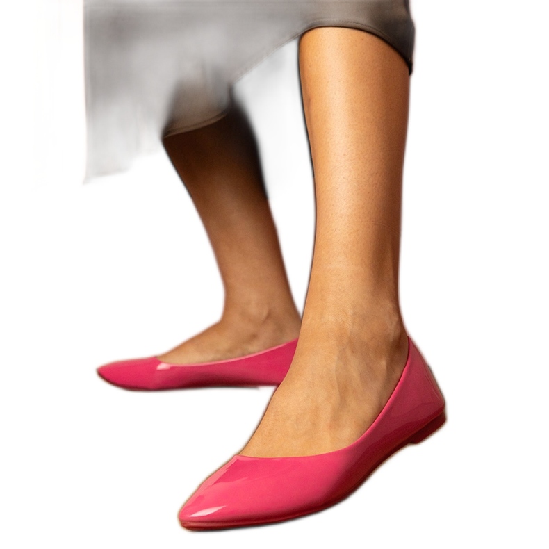 Ružičaste lakirane balerine ružičasta