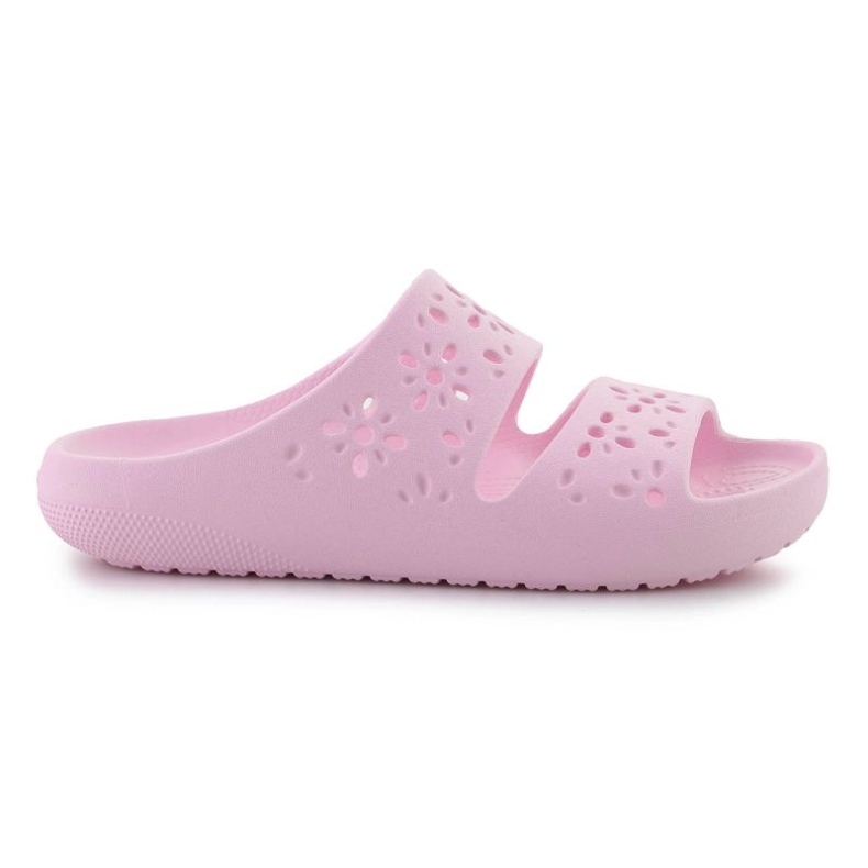 Crocs Classic Cvjetni izrez sandala 210966-6W ružičasta
