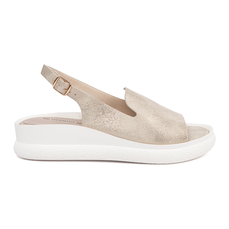 Goodin Zlatne udobne ženske sandale zlatna