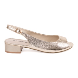 Goodin Zlatne sandale s niskim slovima zlatni