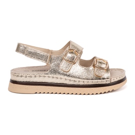 Goodin Zlatne sandale sa zlatnim elementima