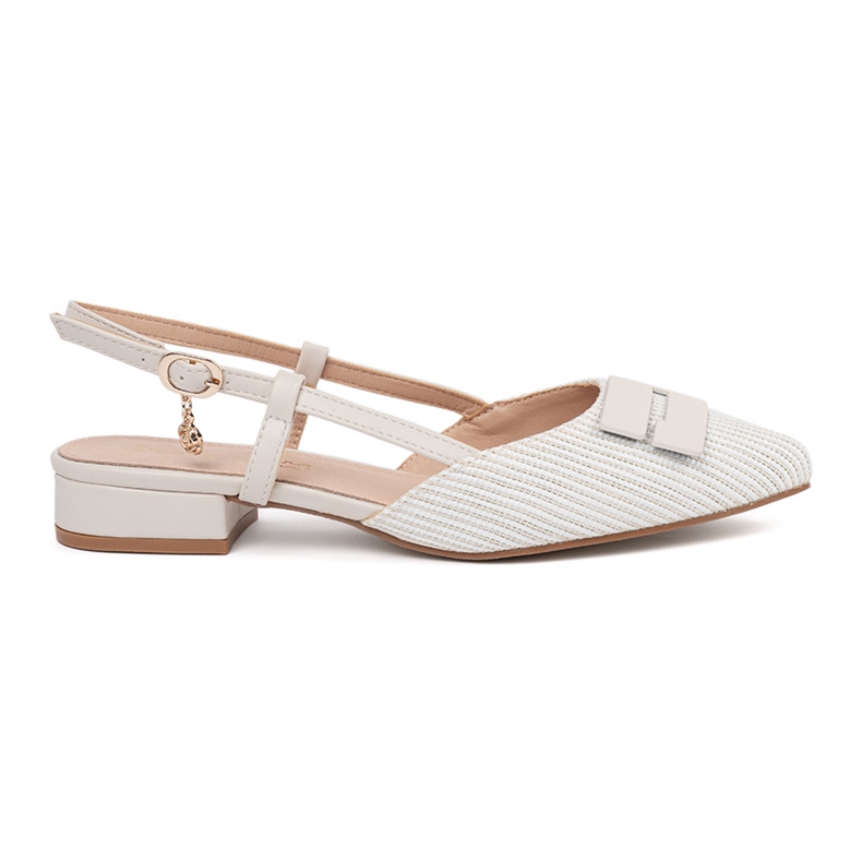 Goodin Bijele sandale s otvorenom petom bijela