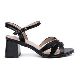 Goodin Sandale na stupu crno crna