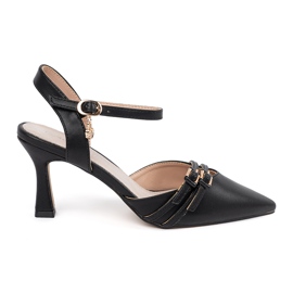 Goodin Crne cipele s otvorenom petom crna