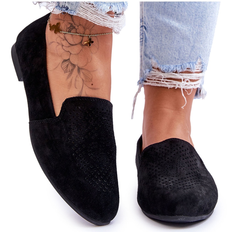 S.Barski Kožna antilop tkalačka je ženska otvorena crna crno