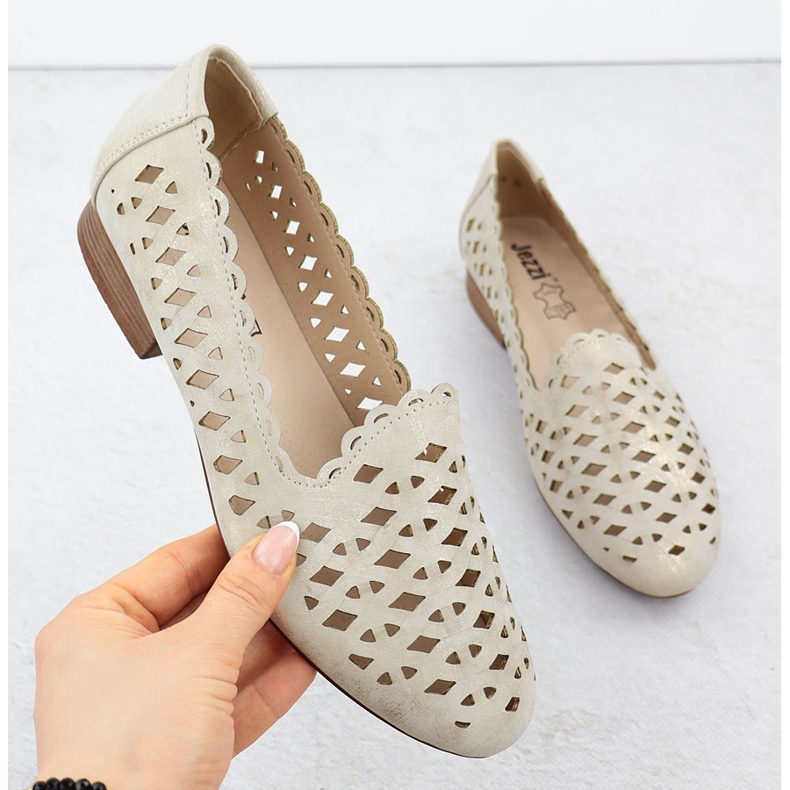 Ženske otvorene cipele Zlatni jezzi asa222-8 zlatna