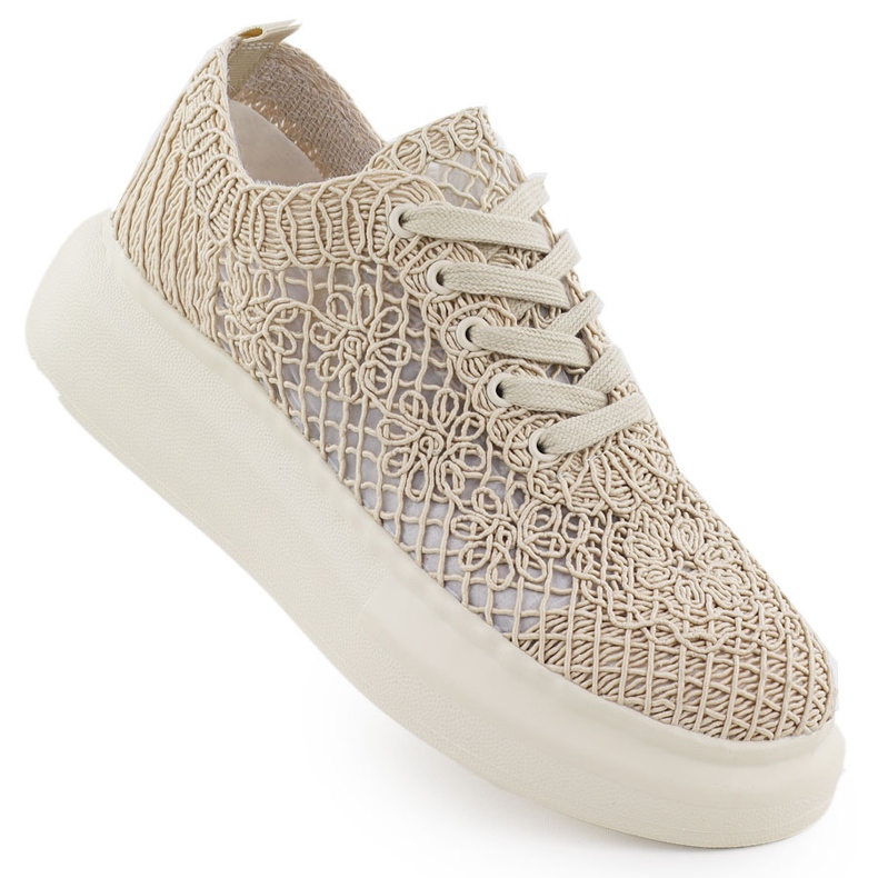 Ženske cipele na platformi Beige Vinceza 17371 bež