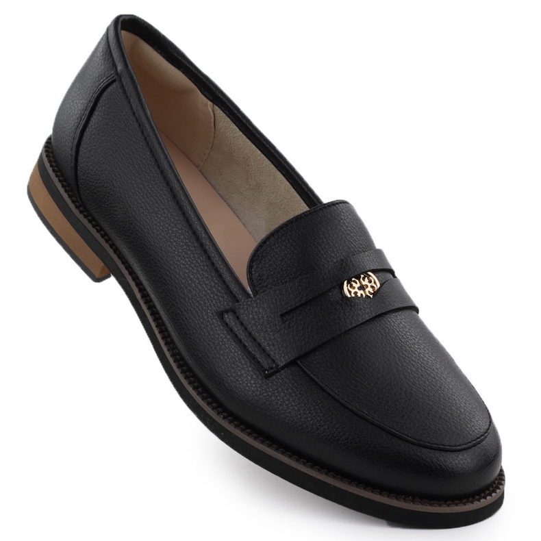 Cambell Ženske kožne cipele crna Camell 00664 crno