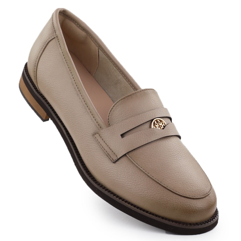 Cambell Kožne cipele, ženski bež camell 00664