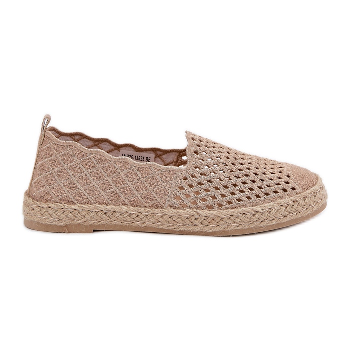 Vinceza Ženske espadrile s Vincezom 13625 bež pletenica