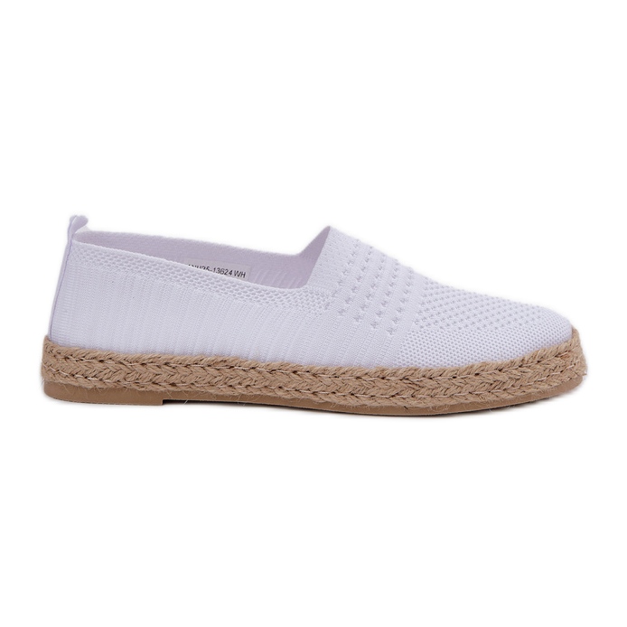 Ženske espadrile s Vinceza Braid 13624 White bijela