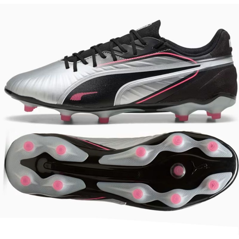 Puma King Match FG/AG 108315-02 Nogometne cipele siva