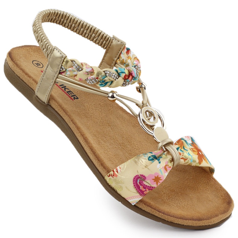 Ženske udobne sandale proklizavaju -Up Zlatni umjetnički artiker 56C1316 zlatna