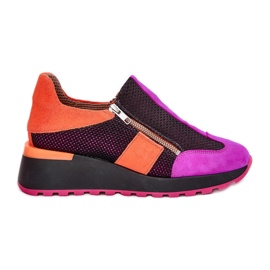 Maciejka kožne tenisice 06853-15 crne crna