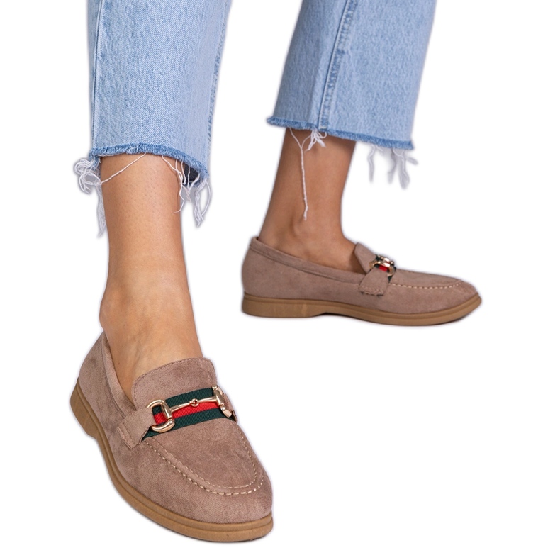 Smeđe nativnike iz Ekozamsza sa zlatnim ukrasom smeđa