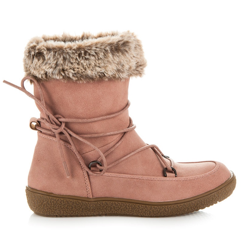 Kylie Čizme s krznom ružičasta
