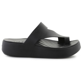 Flip-flops Crocs Wetaway Platform Toe petlja 210834-001 crna