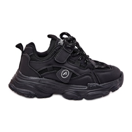 Dječje tenisice na crnoj platformi crna