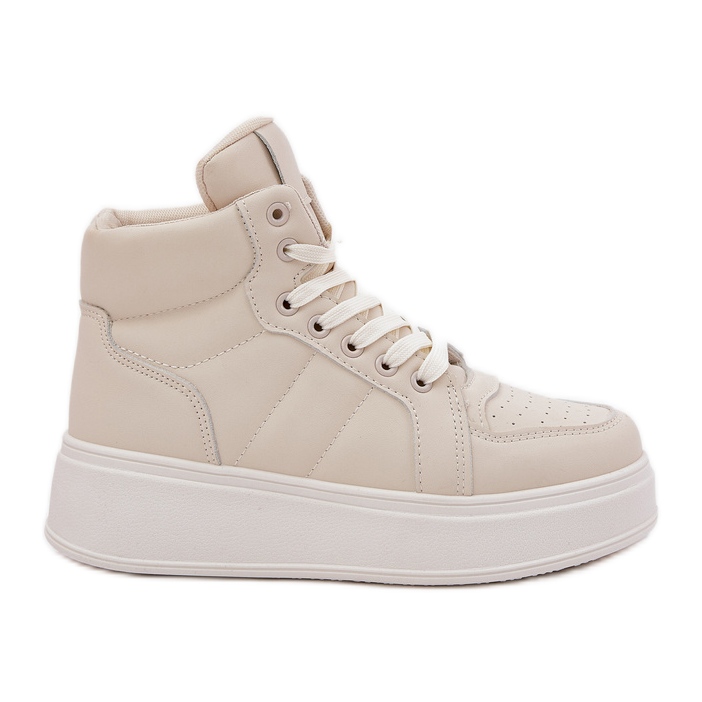 Evento Visoke ženske tenisice na platformi bež