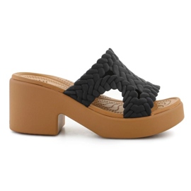 Crocs Brooklyn utkana klizačka peta 209979-001 Flip-flops crna