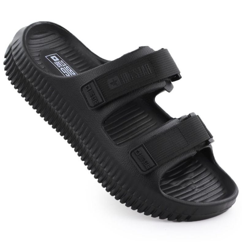 Big Star Crna velika zvijezda rr274a527 plaža čičak flip flops crno