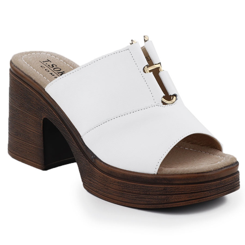 Ženska kožna kožnica na bijeloj posta T.Sokolski L25-13 bijela