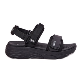 Big Star Ženske sportske sandale na velikoj zvijezdi RR274A077 Crna platforma