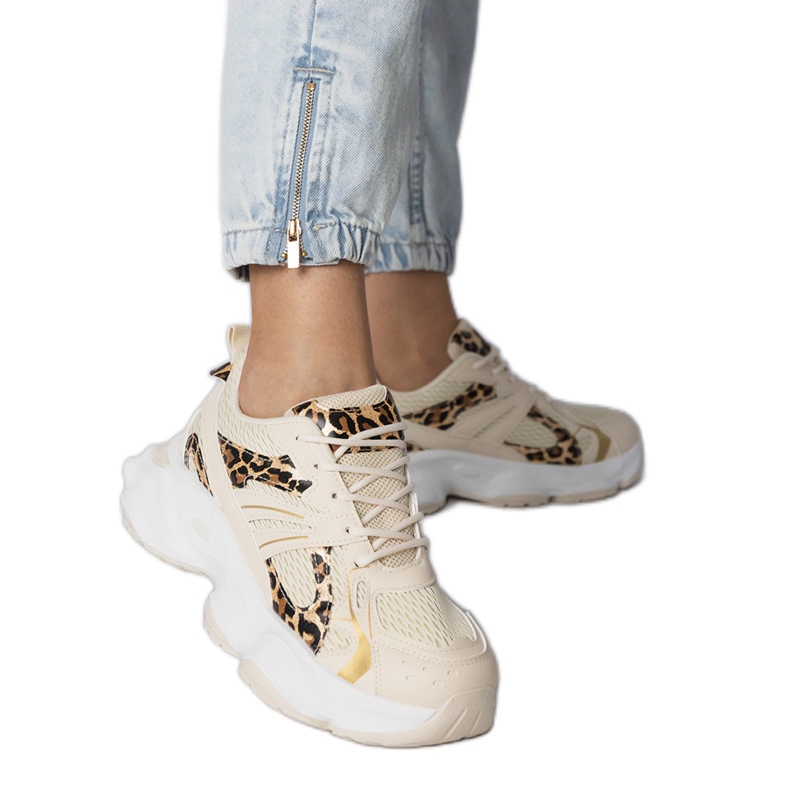 Panter Sportske tenisice na ogromnom potplatu bež