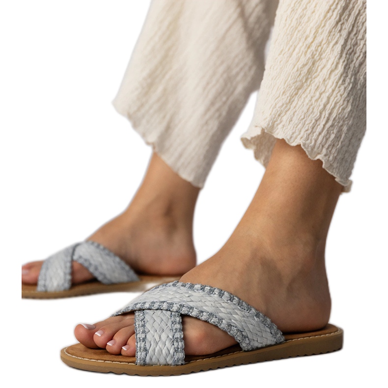 Plave ženske papuče plava