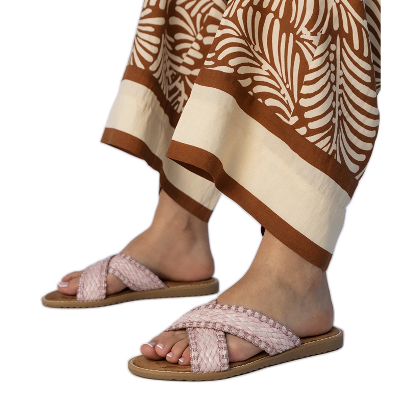 Ružičaste ženske papuče ružičasta