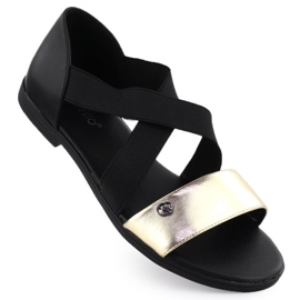 EVento Ženske sandale s crnim brisačima 3884 crna