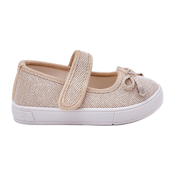 Dječje balerine sa zlatnim lukom zlatna