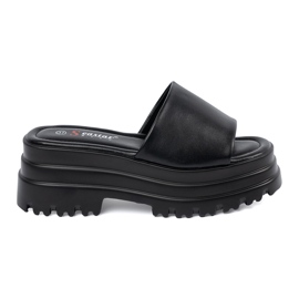 Seastar Crne papuče na platformi crna