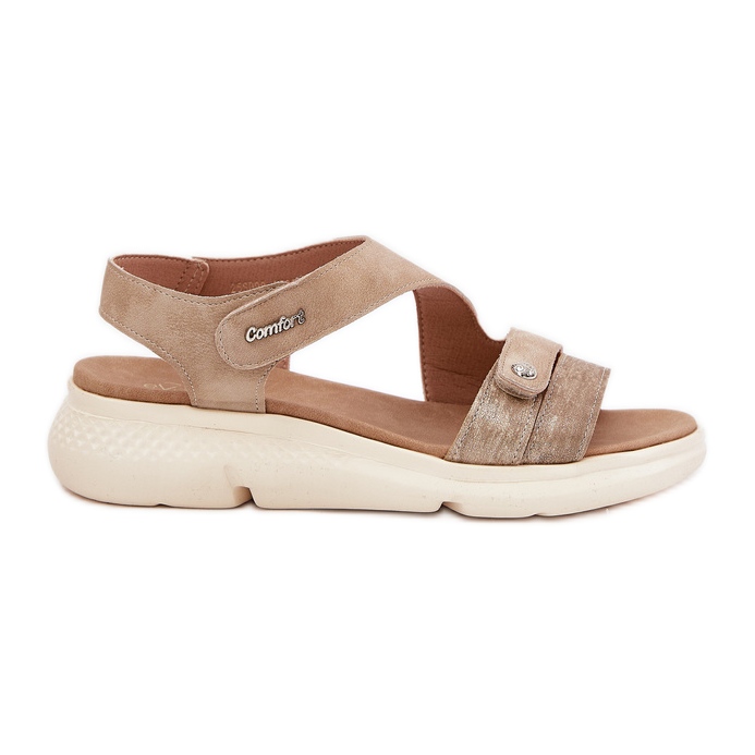 EVento Ženske sandale na bež klin