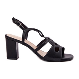 Ženske sandale s visokim udjelom u Sergio Leone SK884 Black crna